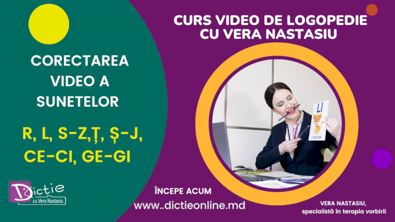 Curs video de logopedie cu Vera Nastasiu